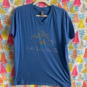 Delta Blue V-Neck T-Shirt